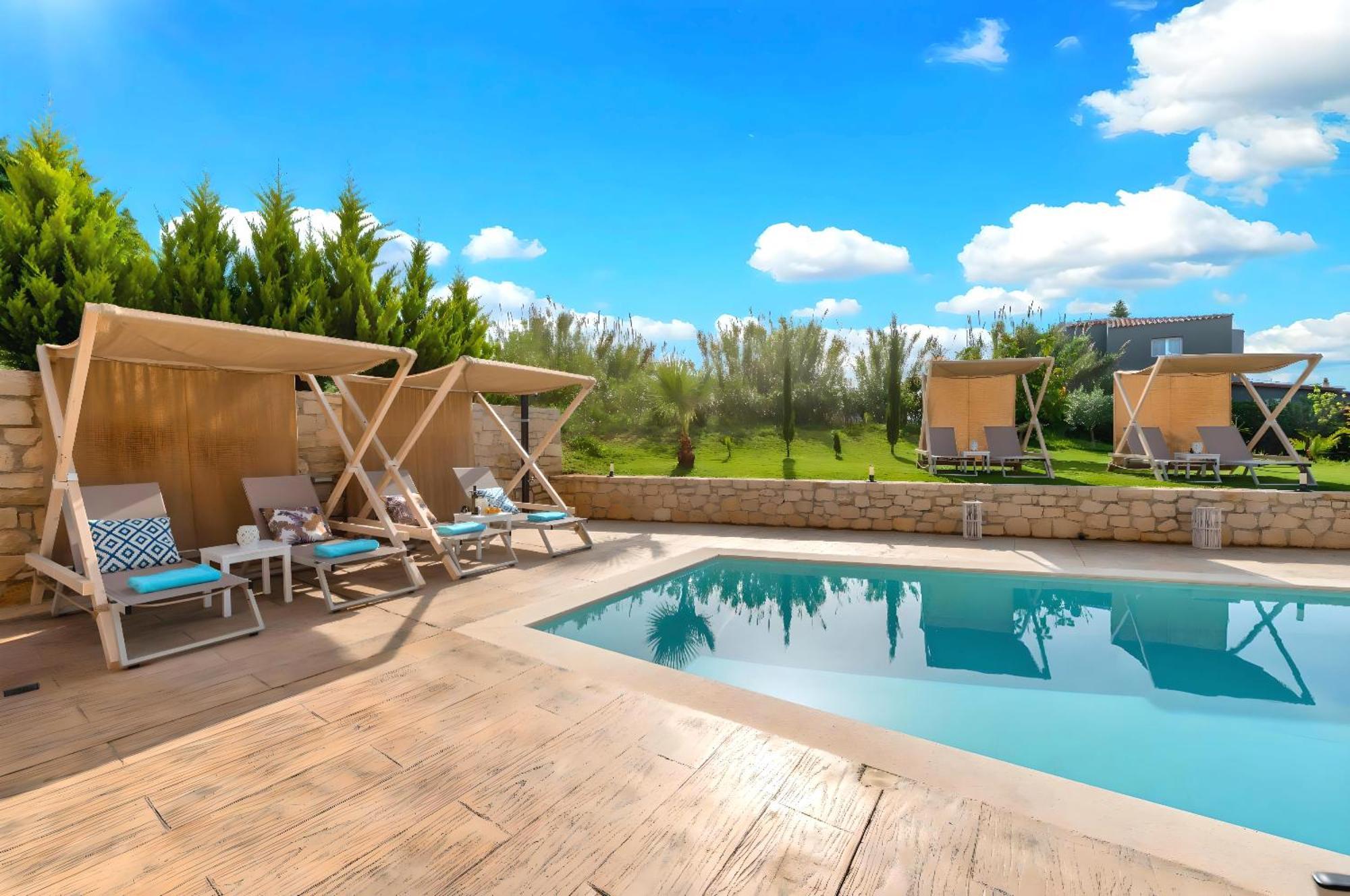 Allas Villa Heated Pool Chania  Buitenkant foto